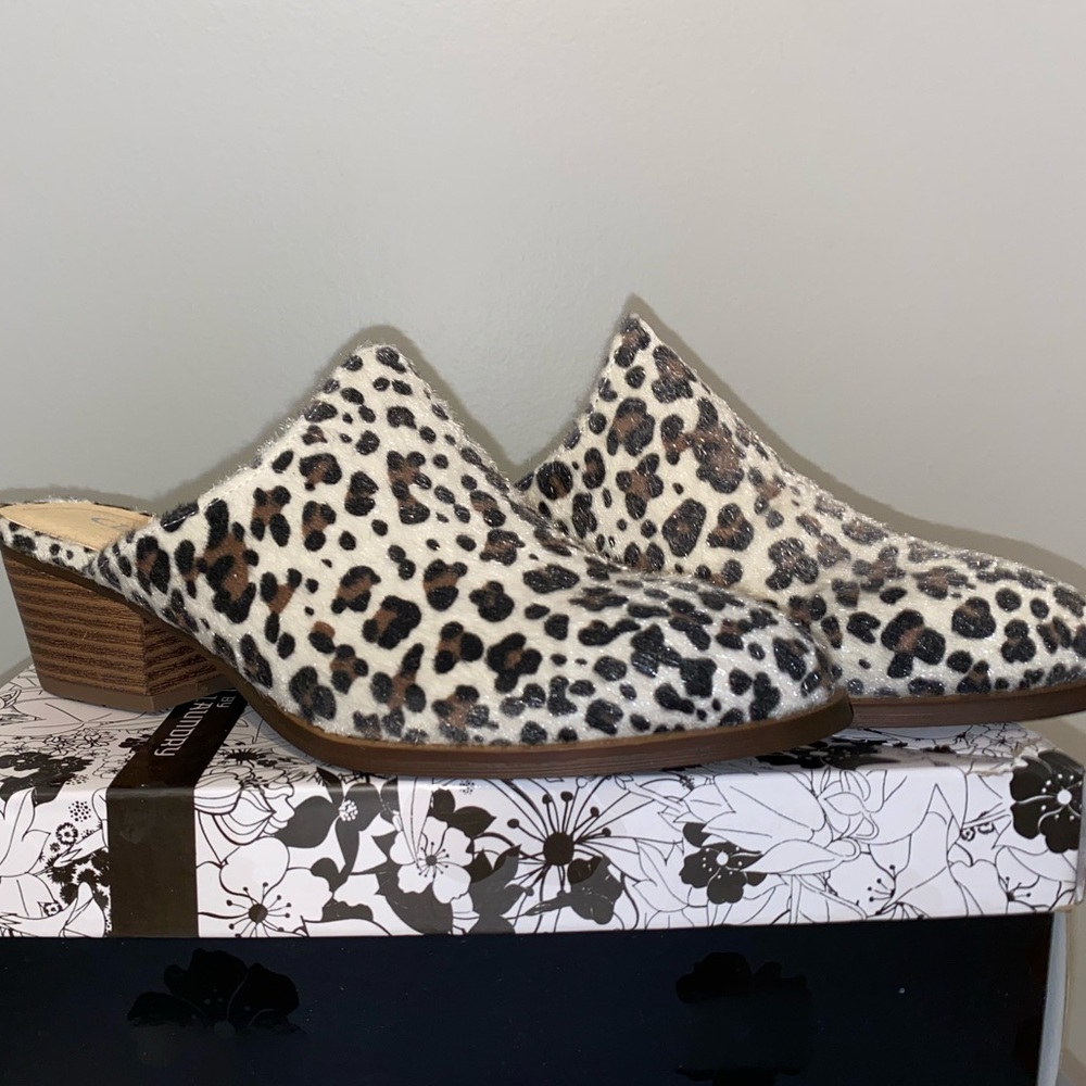 Chinese Laundry Catherine Leopard Heel Mule